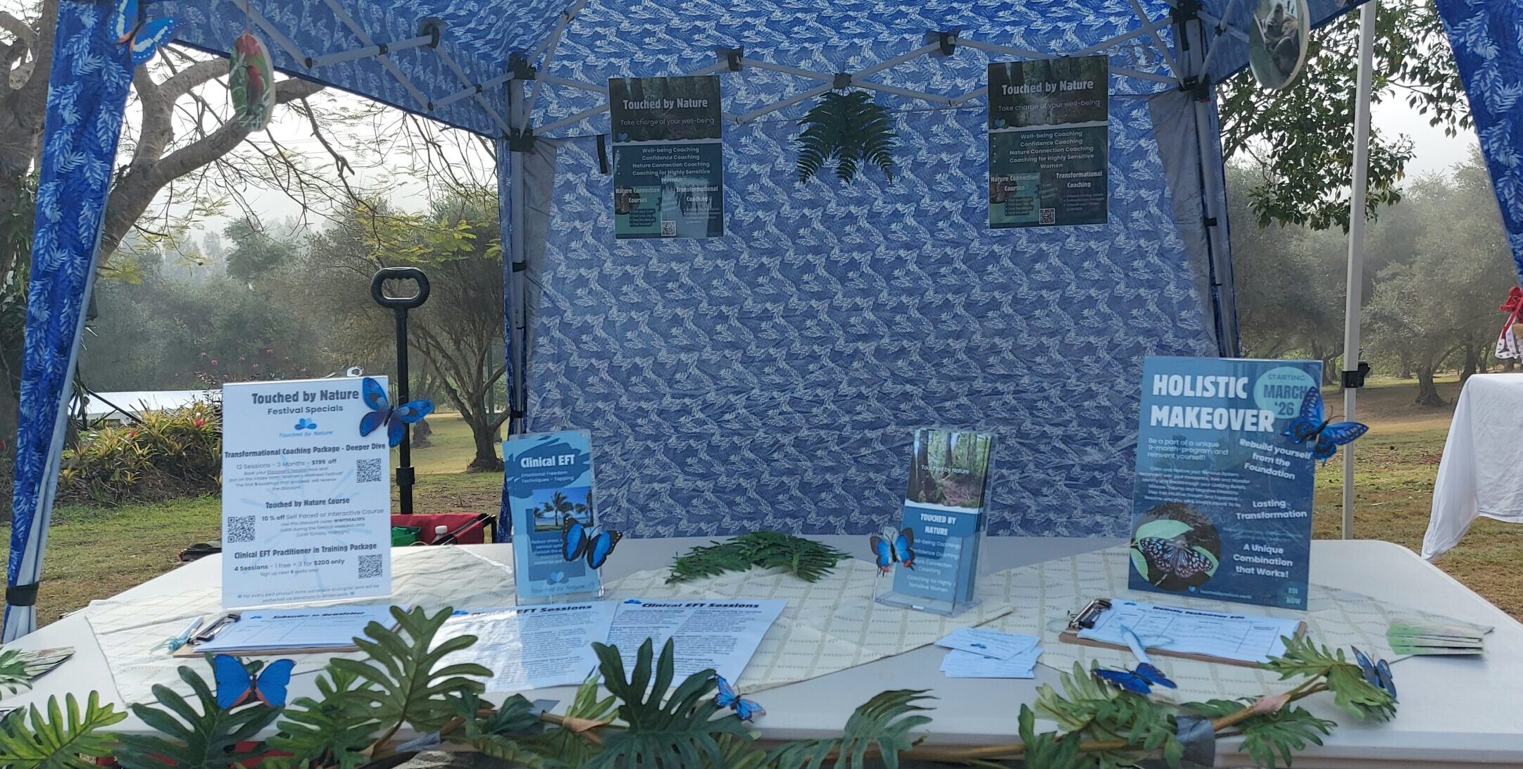 Touched by Nature Market Stall - at the Women's Wellness Festival 2025 Touched by Nature Market Stall - at the Women's Wellness Festival 2025